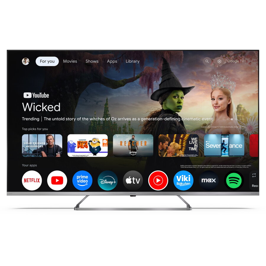 Televizor Sharp 55JP7265E, Smart TV, 4K Ultra HD, QLED MiniLED, Negru, 55" (139cm)