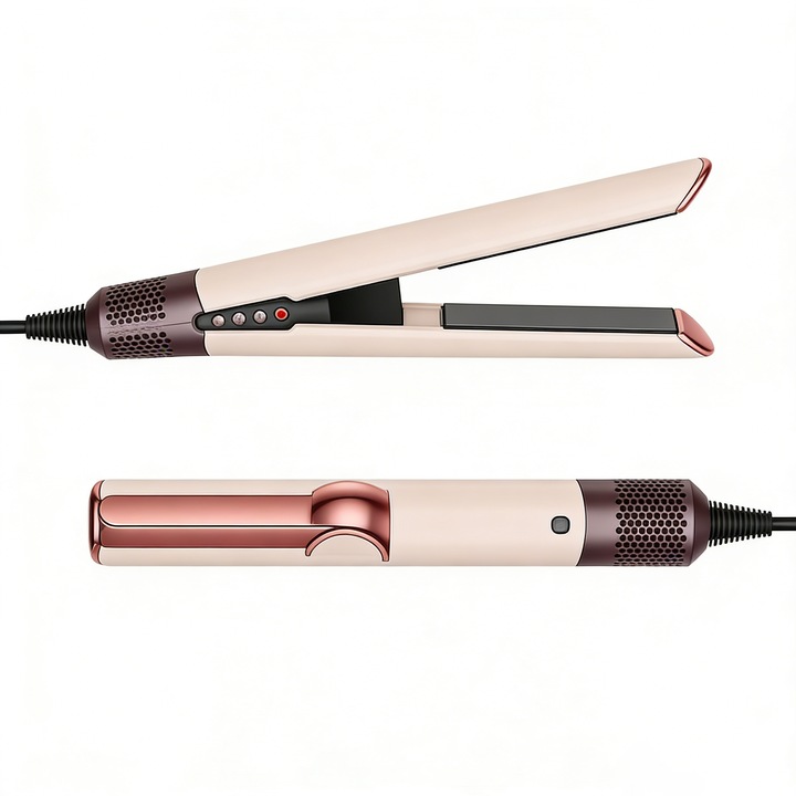 HT01 Placa de indreptat par roz-gold cu Dy son tehnologie anti-incaltire excesiva, uscare si styling