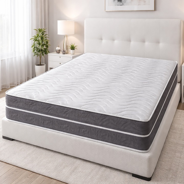 Saltea Air Comfort Ralex Pucioasa, 160x200 cm, 20 cm înălțime, spumă poliuretanică, husa lavabilă