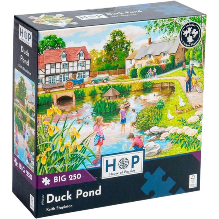 House of Puzzles puzzle XXL de 250 de piese - Iaz cu rațe (HP0419)