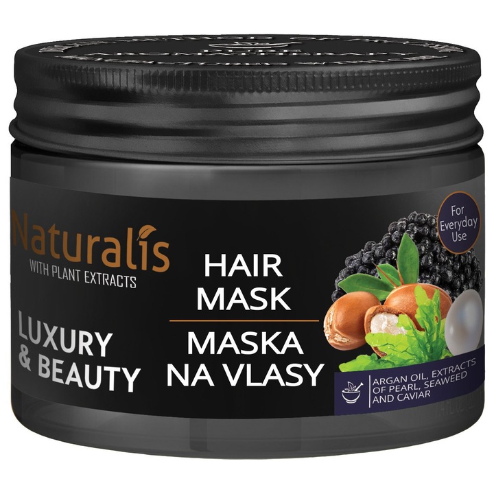 Mască de păr Naturalis - lux și frumusețe, 300g