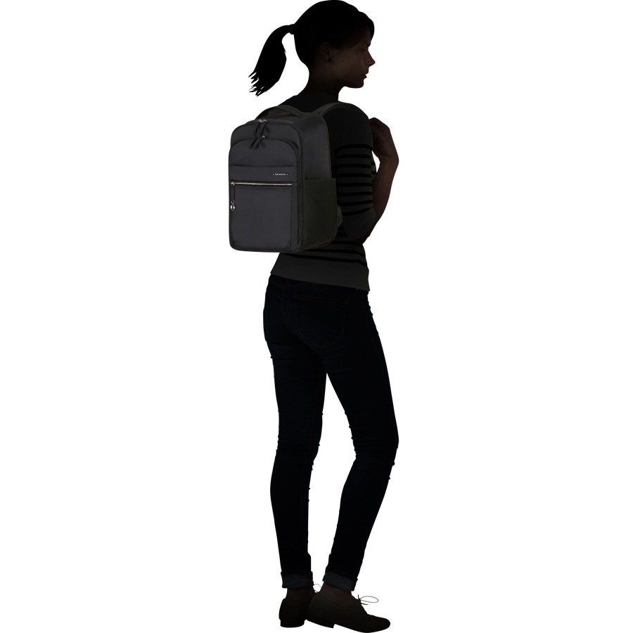 Rucsac Samsonite Move Journey S pentru laptop de damă, sub scaun, 14.1" 40 x 25 x 20 cm negru