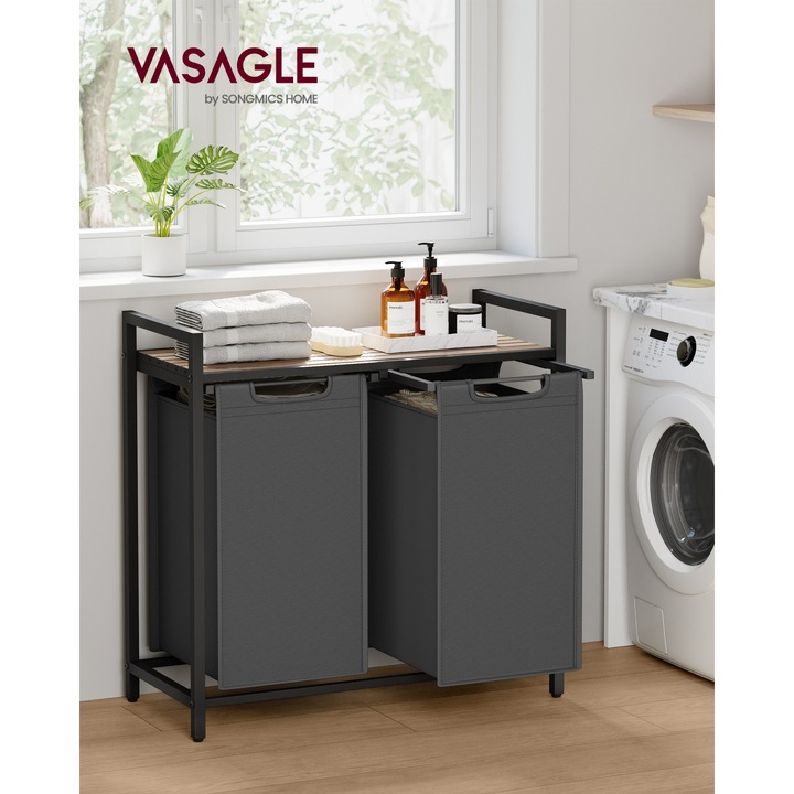 Cos de rufe, gri, 73x33x72 cm