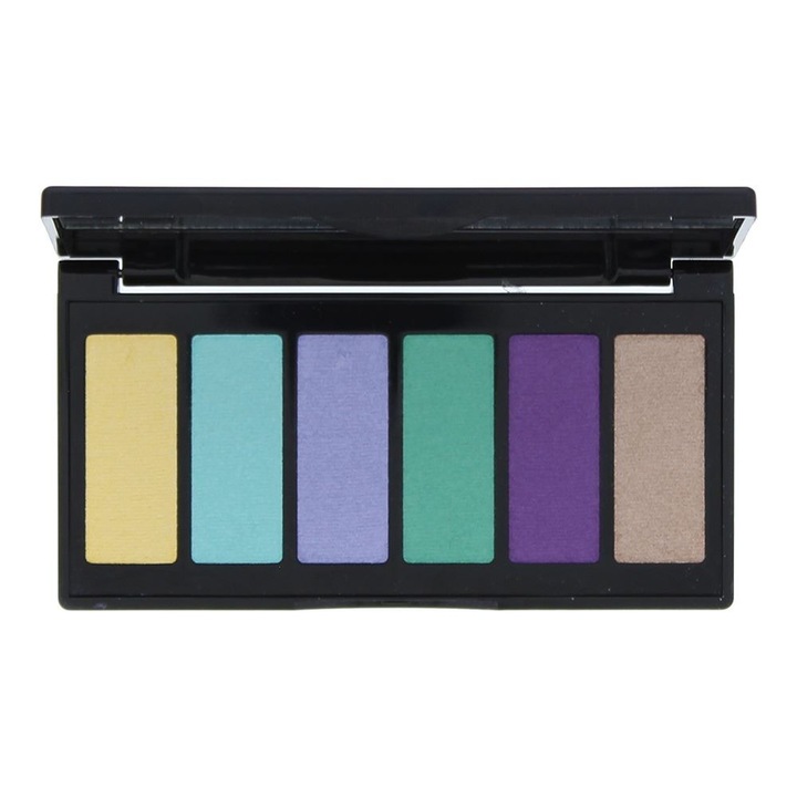Paleta de farduri de ochi, IsaDora, Surf & Sun, 6 nuanțe, pulbere, multicolor, 5 g