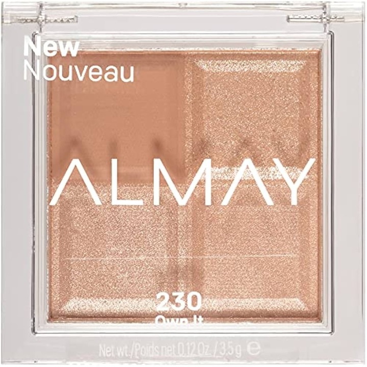 Paleta farduri de ochi Almay Shadow Quad 230, 4 nuanțe, 3.5 g