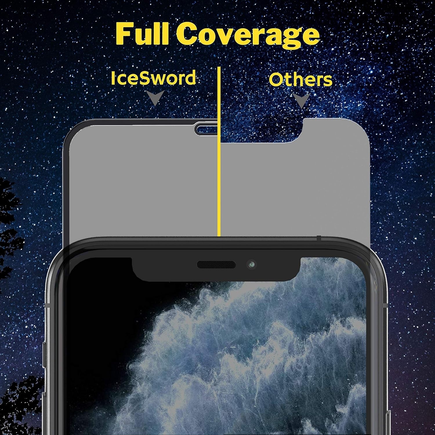 Set 2 Folie Sticla Privacy CRE8VE3 compatibila cu iPhone 15pro, MaxDefense+ Privacy, Full Cover 3D, Full Glue, Sticla Securizata, Duritate Militara, Ultra HD, Protectie Profesionala Ecran 3D, Aluminiu inalt, Anti Zgarieturi, Anti Socuri