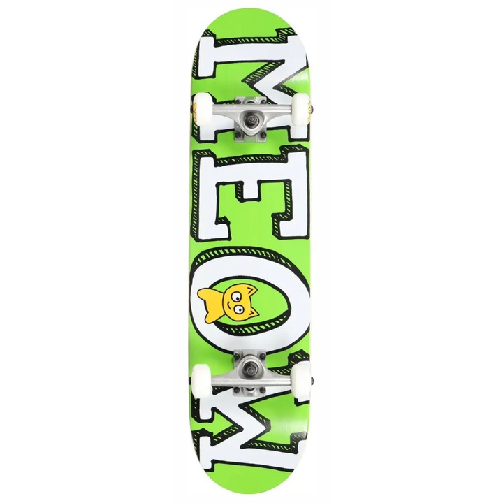 Deskorolca Meow Logo, 7.75", 31.7"x7.75", 7 straturi, verde