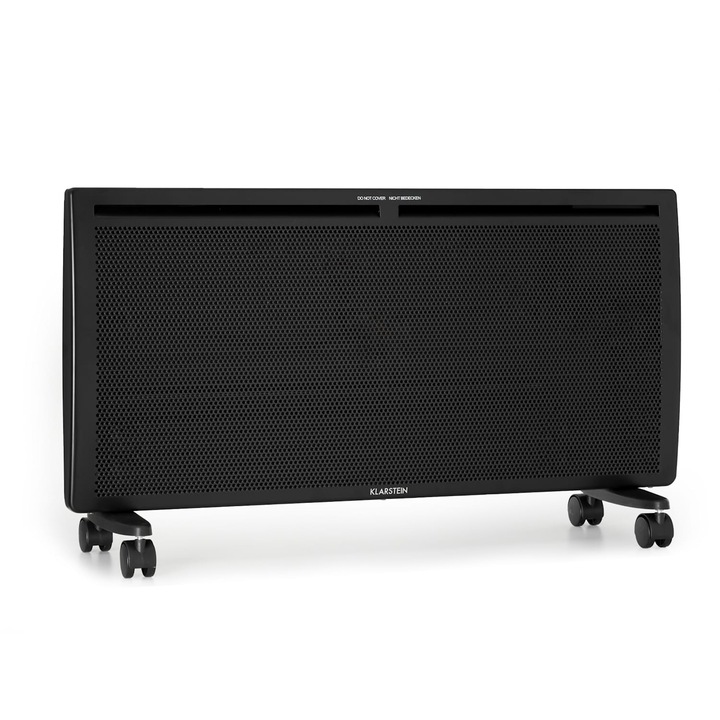 Incalzitor electric Klarstein Hot Spot Slimcurve Double Wave, 2 in 1, 2000W, negru, 83x40x9cm