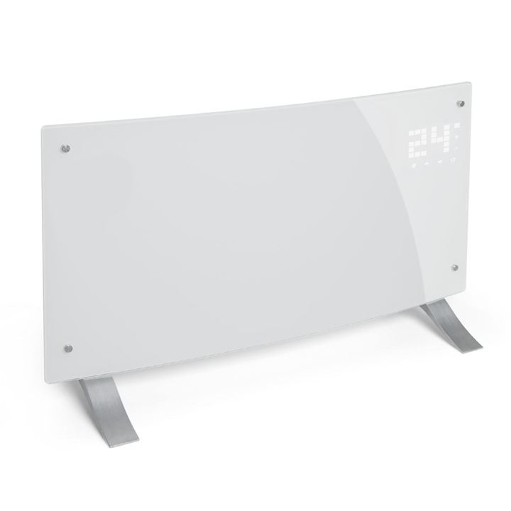 Incalzitor cu convectie, Klarstein Bornholm Curved Smart, 2000 W, alb, 83.20x40x9.30cm