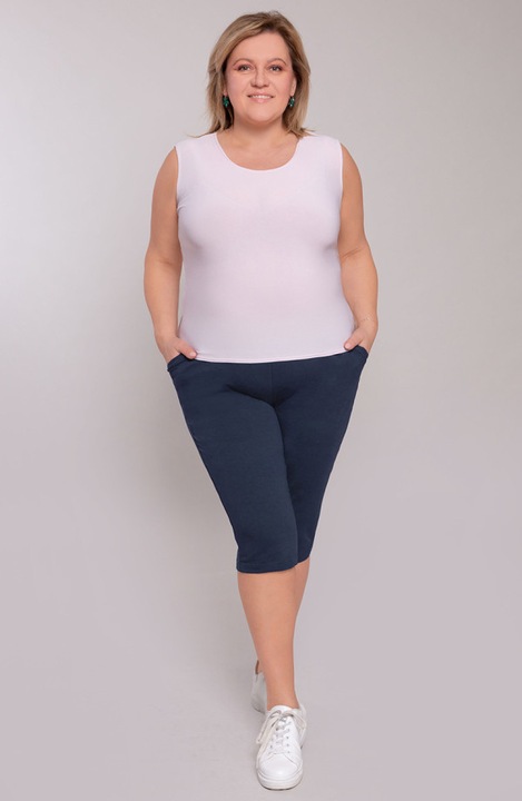 Pantaloni de trening bleumarin, pana la genunchi