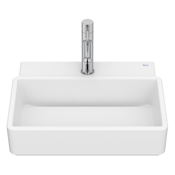 Lavoar Roca Tura, pe perete, 45 x 36 cm, alb, A327690620