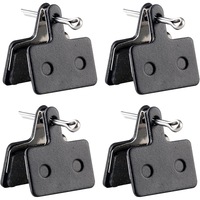 Placute de frana mountain bike, OEMG, Set 4 perechi, semi-metalice, rasina, uzura mica, universale, Negru