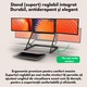 Monitor Portabil Triplu Extensibil pentru Laptop 15.6inch, Full HD IPS, QOVA®, Extender Ecran cu 3 Monitoare 1080P, Conectare USB-C si HDMI, 60Hz, 300 Nits, Compatibil Windows/Mac/Linux, Stand Reglabil, Plug & Play, Afisaj 16:9, Laptopuri 11-18inch
