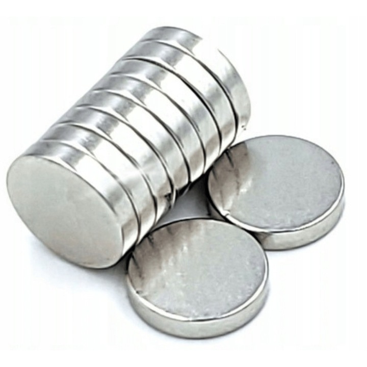 Set 10 Magneti Neodymici Falon-Tech Cilindrici 14x2 mm