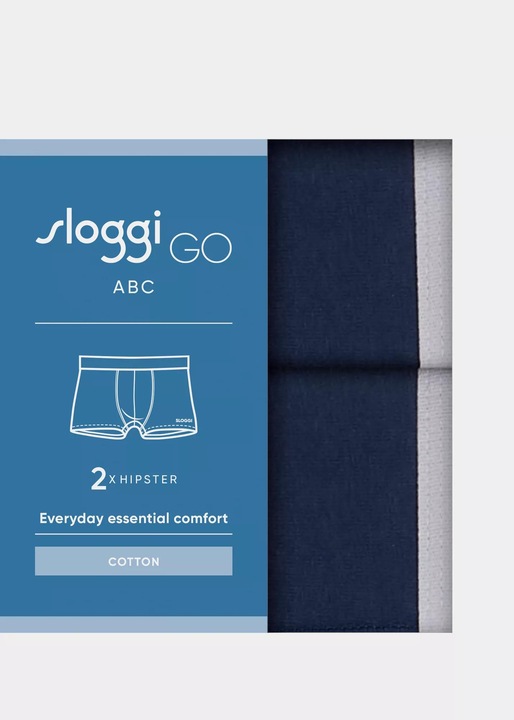 Sloggi hipster bugyi, 2 pár, tengerészkék, nagyon puha pamut elasztánnal