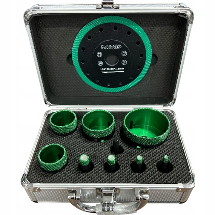 Set Otwornic MMD O6-68 mm + Tarca Diamantata O125 mm + Adapter M14 + Waliza Transportoare