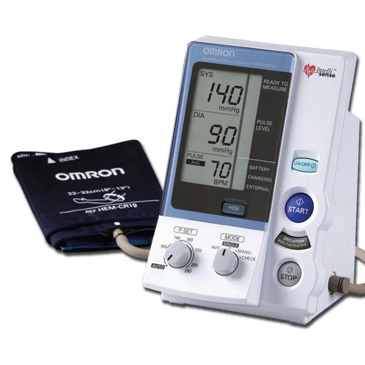 Tensiometru profesional validat clinic, cu tehnologie Intellisense, 3 moduri de functionare, Omron