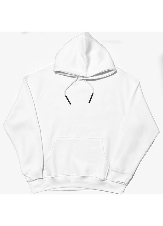 Hanorac Oversize Alb Barbati – Hoodie Casual Streetwear - L