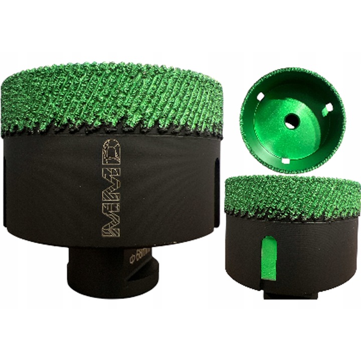 Carotiera Diamentata MMD O68 mm M14, pentru gresie, ceramica, marmur, granit, set 1 buc.