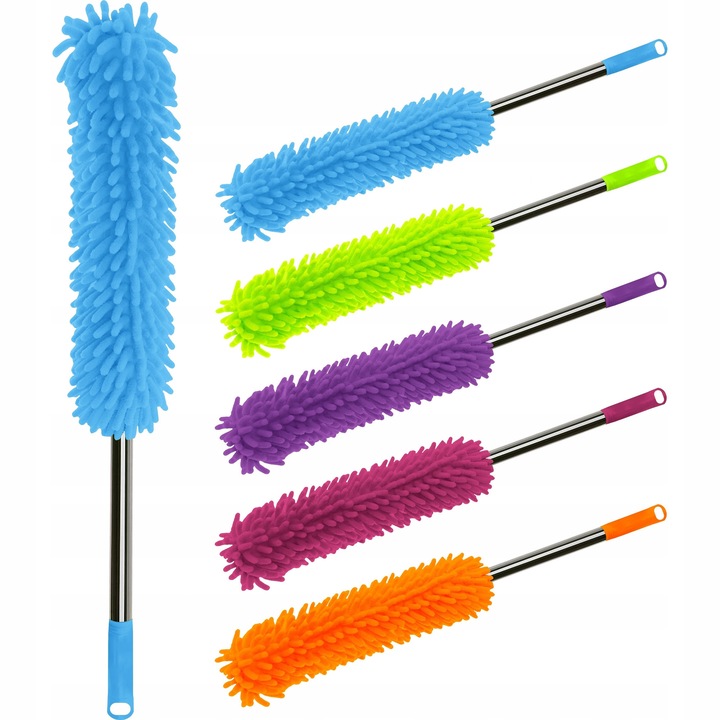 Mop din microfibra Vergionic, lungime 60 cm, set, mix de culori