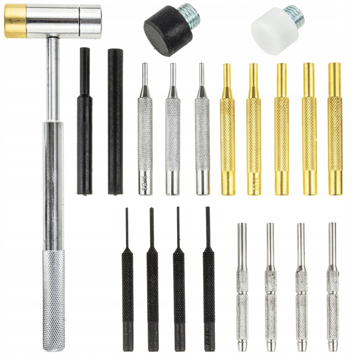 Set de unelte 21 elemente cu ciocan, Falon-Tech, diverse tipuri de ciocane, materiale durabile