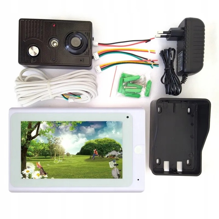 Videointerfon 7 inch KB11, camera IR, IP65, control acces de la distanta