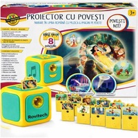 Proiector cu povesti pentru copii, narare in limba romana, 8 povesti clasice, 8 cantece de leagan, proiectie pe tavan/perete, lampa de veghe, oprire automata