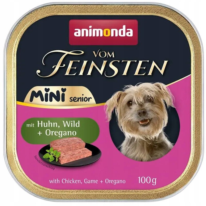 Hrana Umeda pentru Caini animonda Mini Senior Pui Cerb Oregano 100g