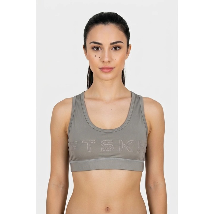 Bustiera Fitskin, gri, integrat, Gri