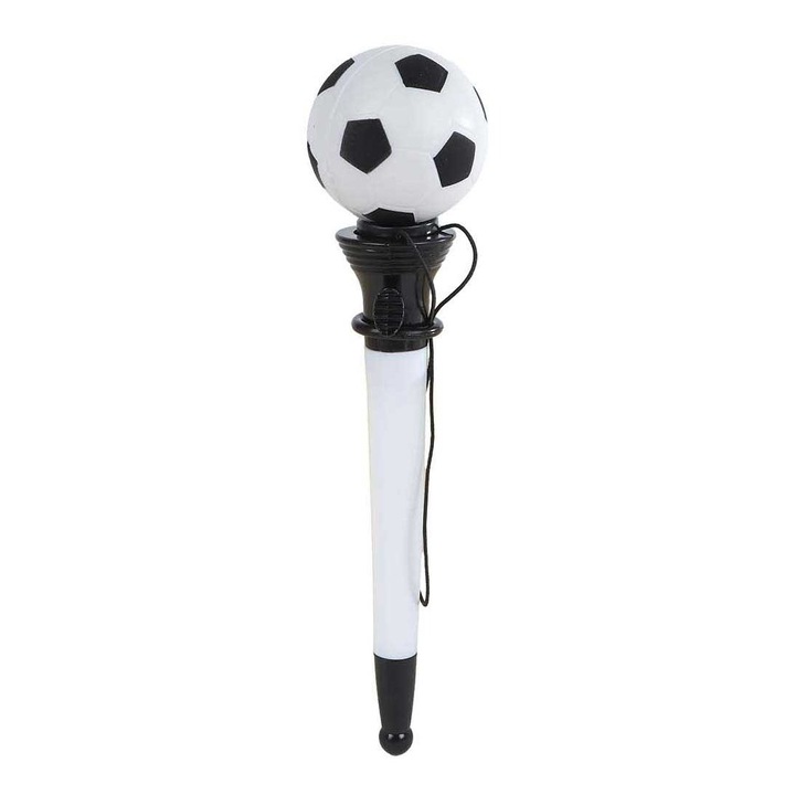 Sport toll focilabda designnal, Gyermekeknek, 17.8 cm, Fehér/Fekete