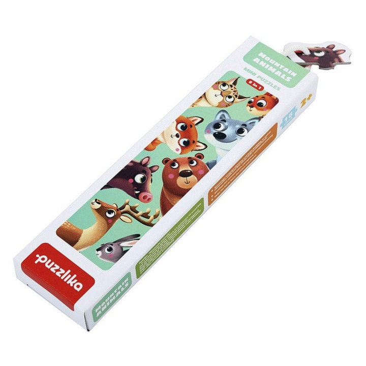 Cubika Puzzle cu animale de padure, 16 piese