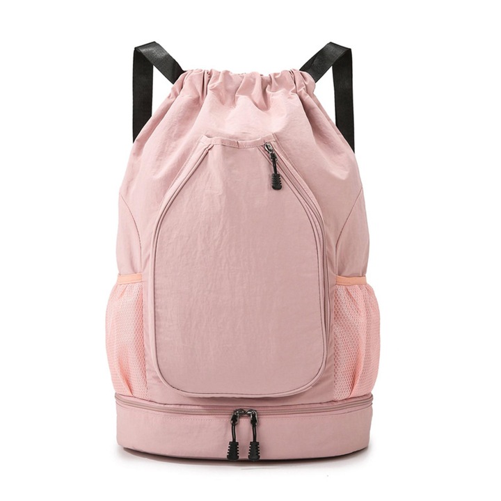 Aiorber tollaslabda hátizsák, vízálló, ütőrekesszel, külön cipőrekesszel, rózsaszín, 34x48x20cm