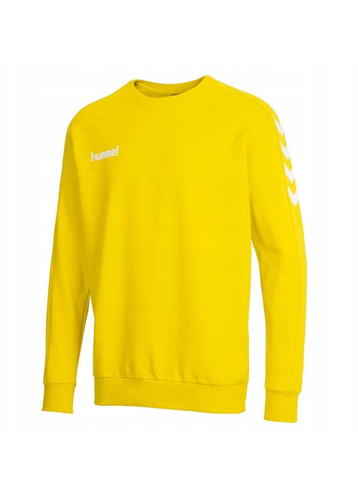 Hanorac barbati Hummel CORE, bumbac de inalta calitate, galben, cu logo iconic, 2XL INTL