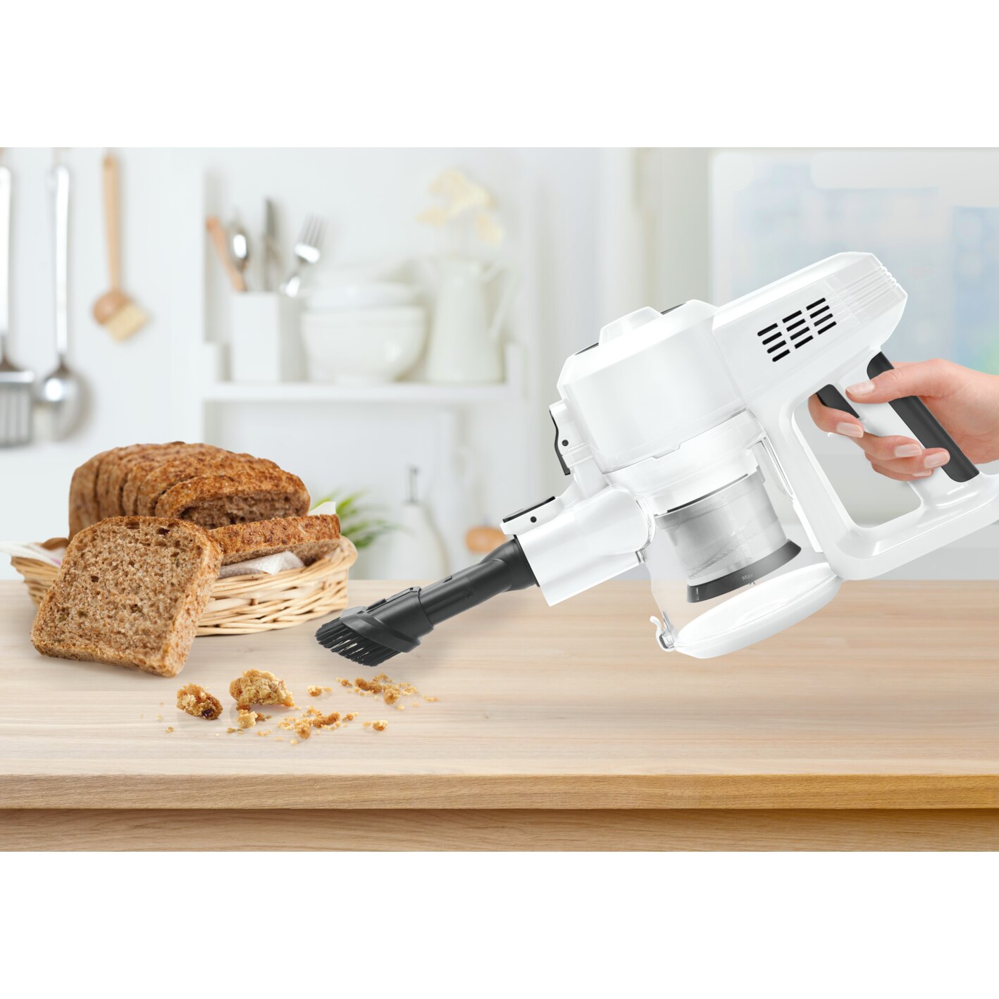 Apirator Vertical 2 in 1 Ufesa, Autonomie 40 min, Sistem Cyclonic, Filtru HEPA, Perie Turbo Motorizata, Design Ergonomic