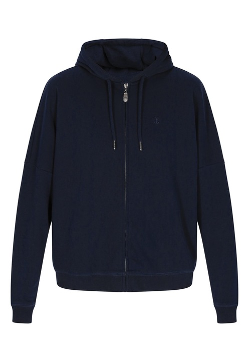 Hanorac dama, CALEY, stil marin, albastru, bumbac/poliester, M INTL