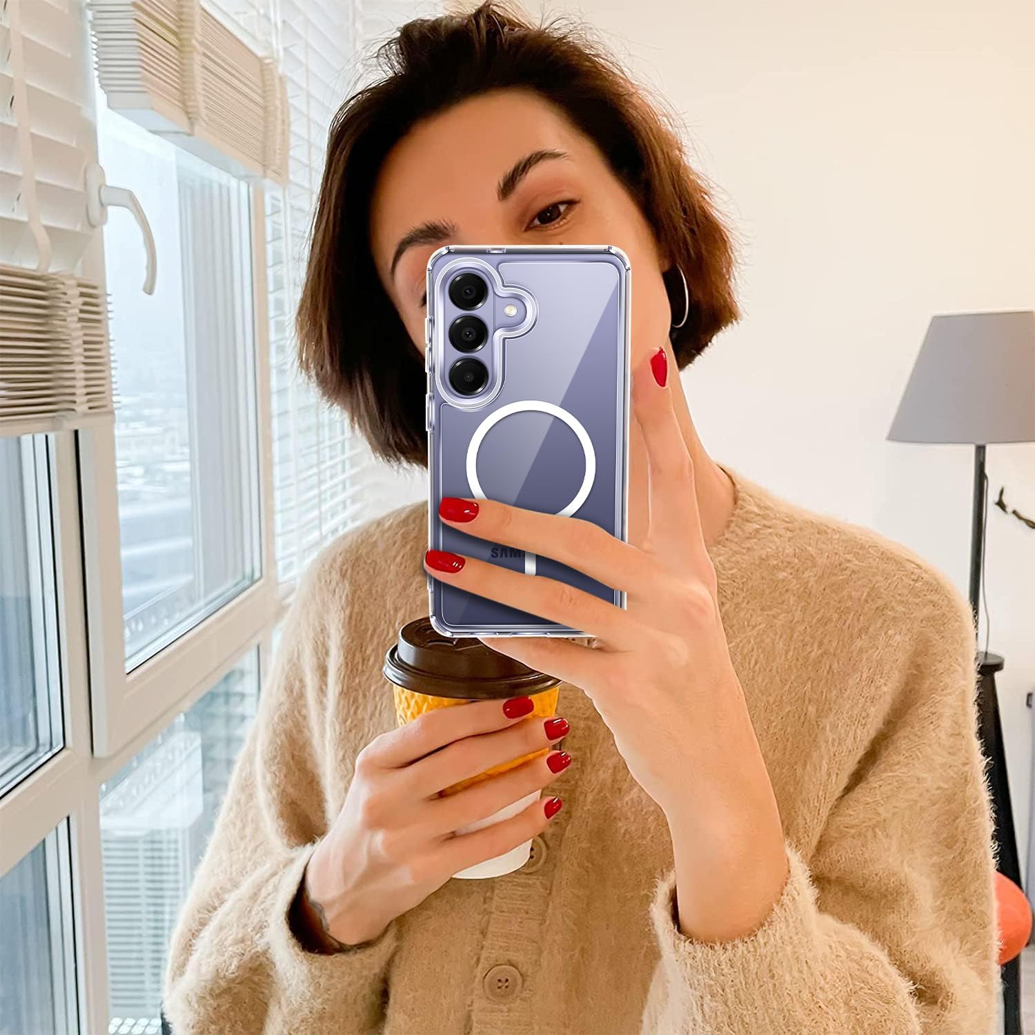 Husa pentru Samsung Galaxy S26, Joyshell compatibil cu MagSafe, Antisoc, Wireless Charging, Transparent