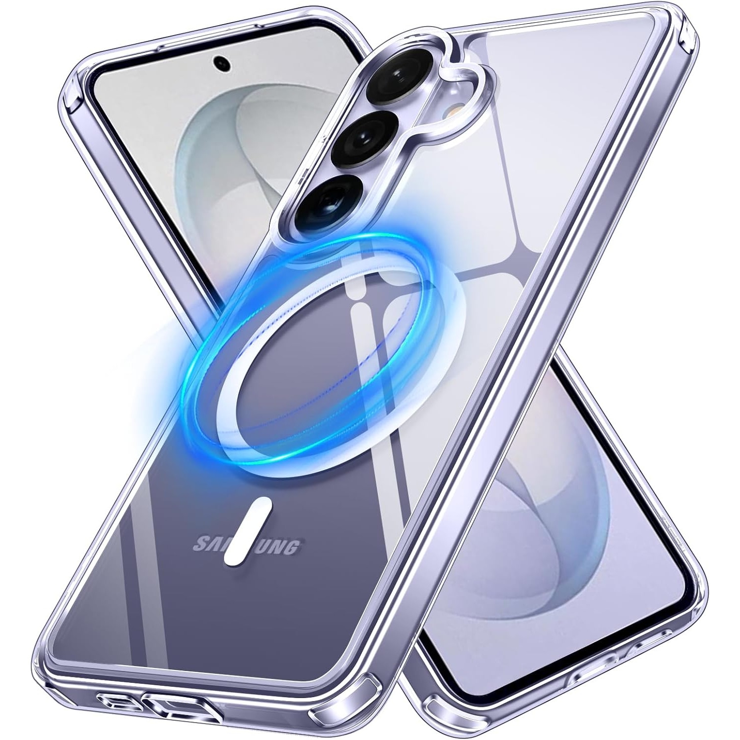 Husa pentru Samsung Galaxy S26, Joyshell compatibil cu MagSafe, Antisoc, Wireless Charging, Transparent
