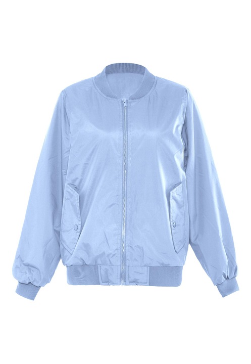 Jacheta CALEY, buzunare cu clapete, albastru, poliester, XS INTL