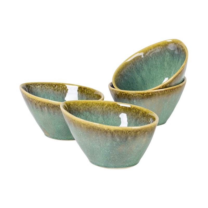Henten Home Set de 4 boluri de porțelan cuptorul reactiva, 600 ml