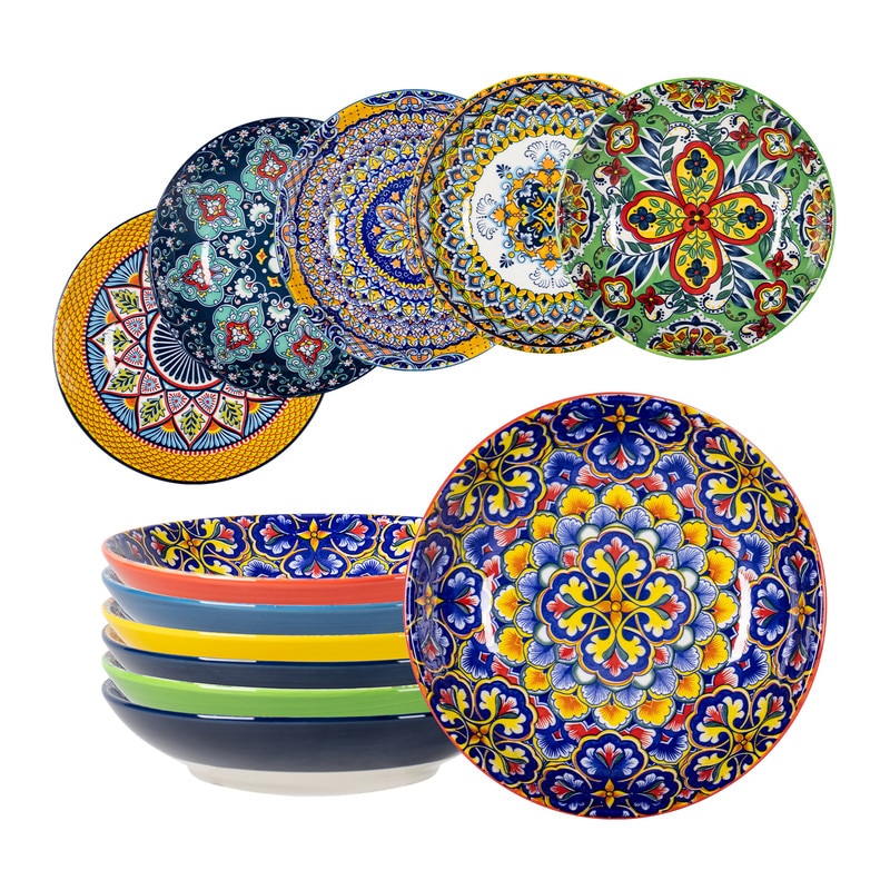 HENXFEN LEAD Set de 6 boluri de ceramică Putin Adanci Cuptorul, 700 ml