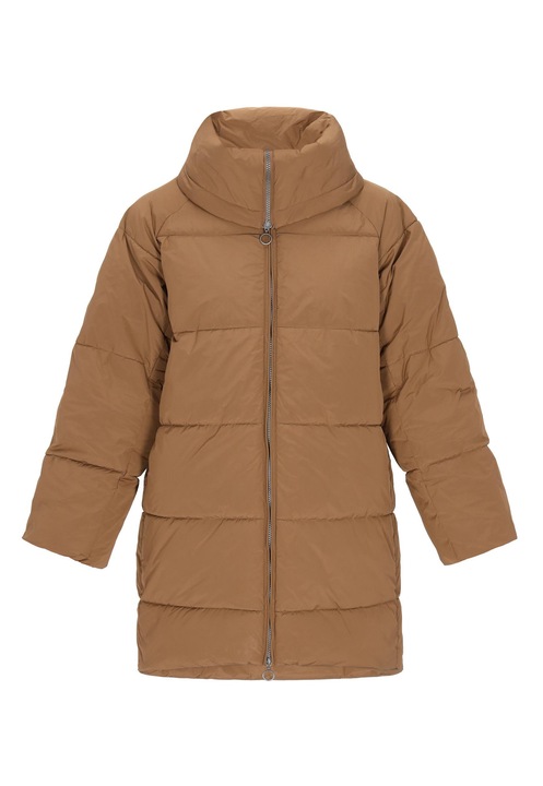 Palton dama, CALEY, matlasata, bej, 100% poliester, S INTL