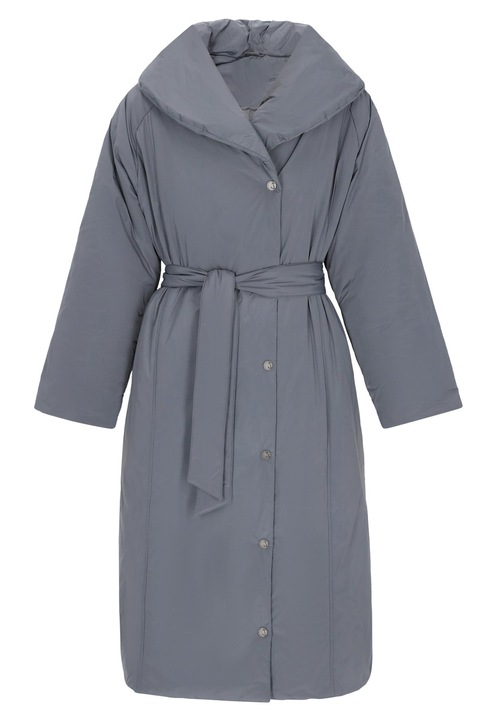 Palton dama CALEY, fabricat din poliester, Gri, S