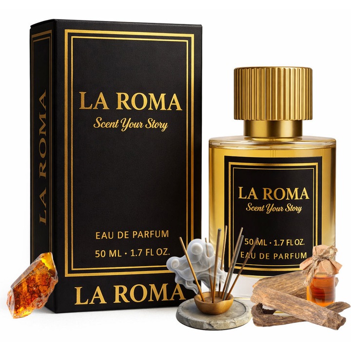 La Roma U-13 Amuge Eau de Parfum, uniszex, tömjén, oud, 50ml