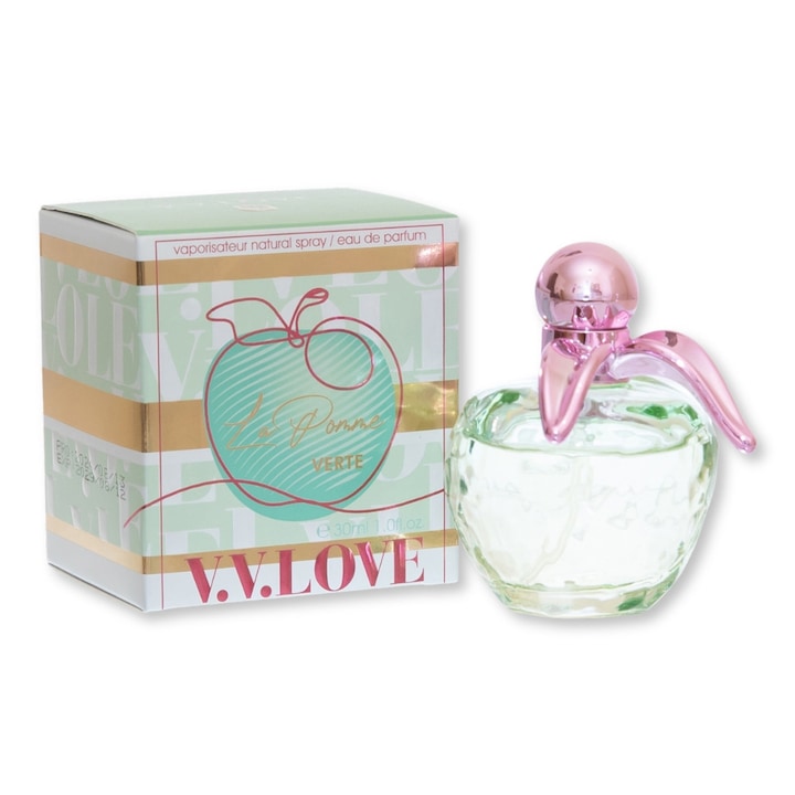 V.V.LOVE La Pomme Verte eau de parfum, 30ml, friss gyümölcsös illat
