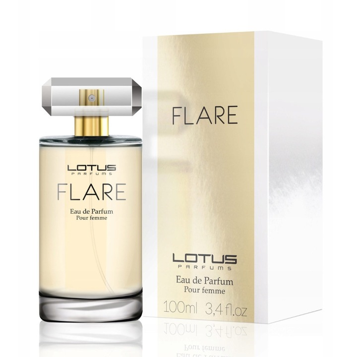 Női parfüm, Lotus, Flare, 100 ml, Eau de Parfum, szórófejes flakon