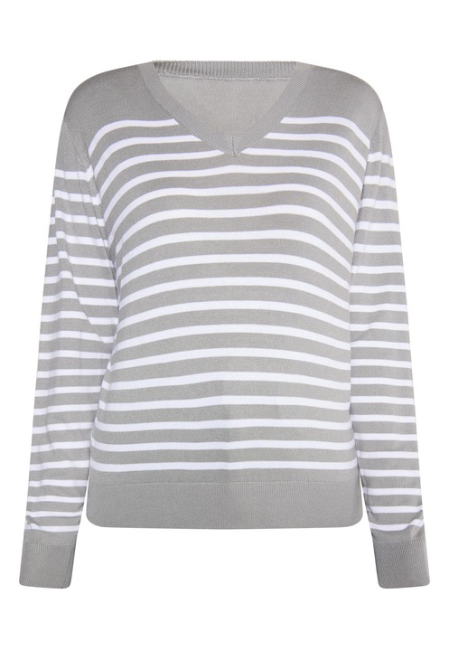 Pulover dama CALEY, gri, material moale, XS INTL