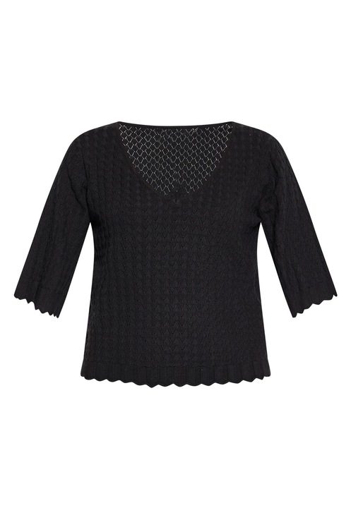 Pulover dama, CALEY, negru, moale, S INTL