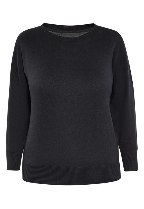 Pulover dama, CALEY, negru, moale, S INTL