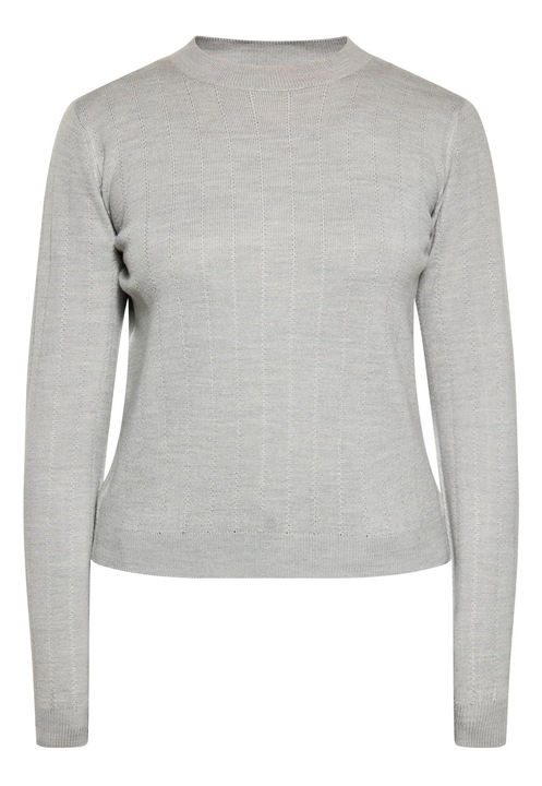 Pulover dama, CALEY, gri, moale, L INTL