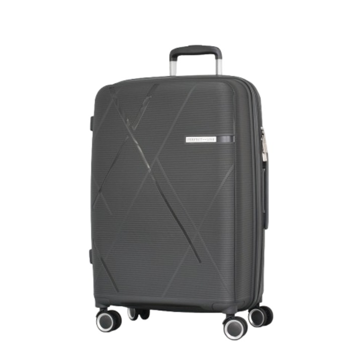 Troler PERFECT++LINE PP 26806-224, Extensibil, 66/43/27 cm, Gri închis